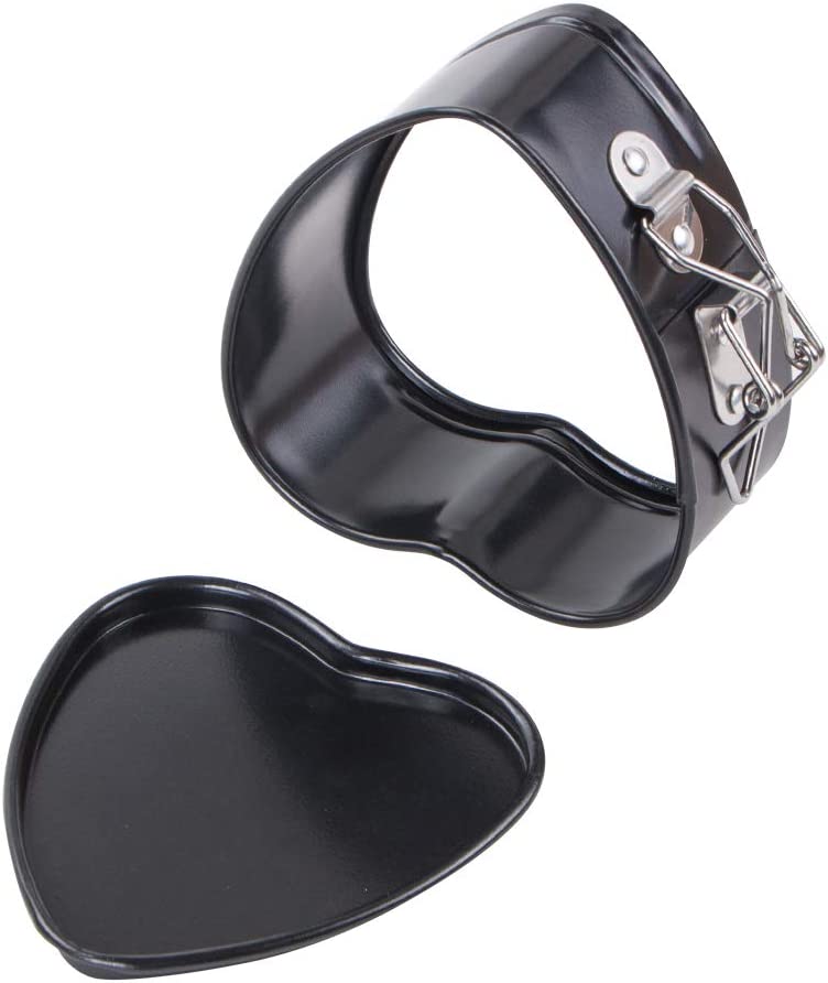 Webake 4 Inch heart shape mini cheesecake instant pot springform pan,Set of 2