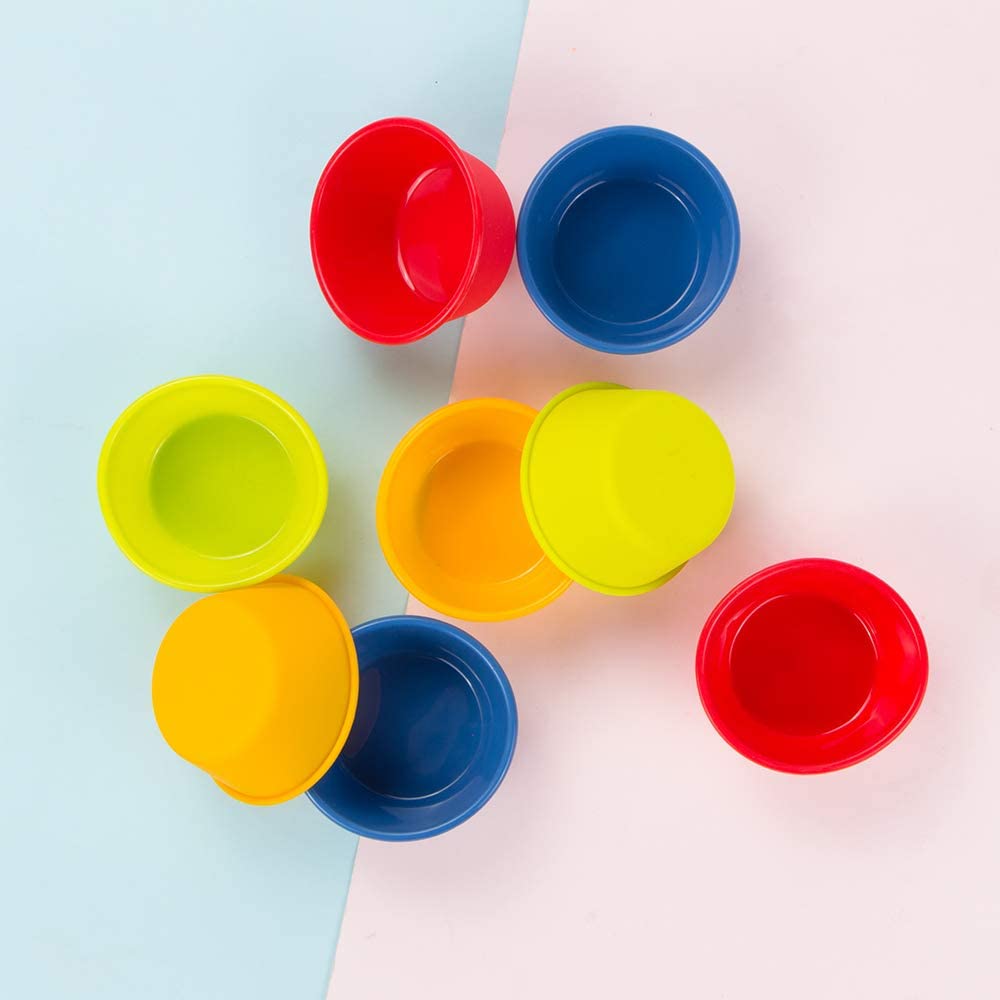 Webake silicone air fryer reusable 3.5 Inch mini cupcake mold,BPA free,set of 8
