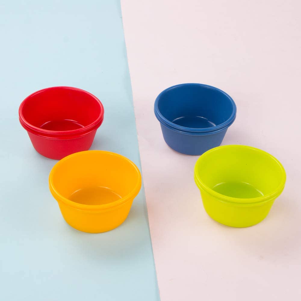 Webake silicone air fryer reusable 3.5 Inch mini cupcake mold,BPA free,set of 8