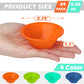 Webake 24 Pcs Platinum Silicone Puto Molder Filipino Medium-Size, 2.75" Reusable Puto Baking Cup for Steamer, BPA-Free & Non-Stick, Plastic Replacement Baking Cup, Great for Bite-Size Muffin, Tart