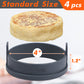Inner 4 inch Silicone English Muffin Rings, Nonstick Cookie Rings Crumpet Ring, BPA-Free, Set of 4
