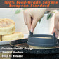 Inner 4 inch Silicone English Muffin Rings, Nonstick Cookie Rings Crumpet Ring, BPA-Free, Set of 4