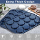 Non-Stick Muffin Top Pan for Baking Egg Bites, Whoopie Pies, Cookies, Yorkshire Pudding, Heavy Gauge Carbon Steel Set of 2