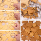Cookie Cutters Set 12 Pieces, Stainless Steel 3 Heart Cookie Cutters, 3 Star Cookie Cutters, 3 Flower Cookie Cutters, 3 Round Cookie Cutters for Valentine's Day Christmas Holiday