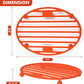 Roasting Rack Oval Silicone 11x8 Inches Cooling Drying Rack Kitchen Cooking Rack for Baking Roasting Pan, Heat-Resistant Silicone Trivet