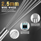 Commercial Whisk Heavy Duty 17in Large Whisk, 304 Stainless Steel Whisks for Mixing, Beating, Blending, Professional Kitchen Tools