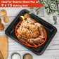 Roasting Rack Oval Silicone 11x8 Inches Cooling Drying Rack Kitchen Cooking Rack for Baking Roasting Pan, Heat-Resistant Silicone Trivet
