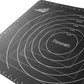 19.6 X 15.7 Inch Silicone Pastry Mat Baking Mat Rolling Dough with Measurements - Black