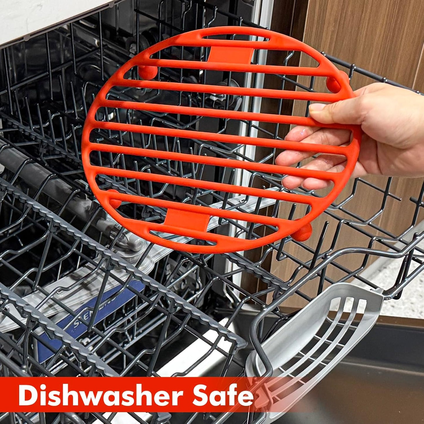 Roasting Rack Oval Silicone 11x8 Inches Cooling Drying Rack Kitchen Cooking Rack for Baking Roasting Pan, Heat-Resistant Silicone Trivet