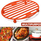 Roasting Rack Oval Silicone 11x8 Inches Cooling Drying Rack Kitchen Cooking Rack for Baking Roasting Pan, Heat-Resistant Silicone Trivet