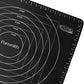 19.6 X 15.7 Inch Silicone Pastry Mat Baking Mat Rolling Dough with Measurements - Black