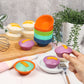 Webake 24 Pcs Platinum Silicone Puto Molder Filipino Medium-Size, 2.75" Reusable Puto Baking Cup for Steamer, BPA-Free & Non-Stick, Plastic Replacement Baking Cup, Great for Bite-Size Muffin, Tart
