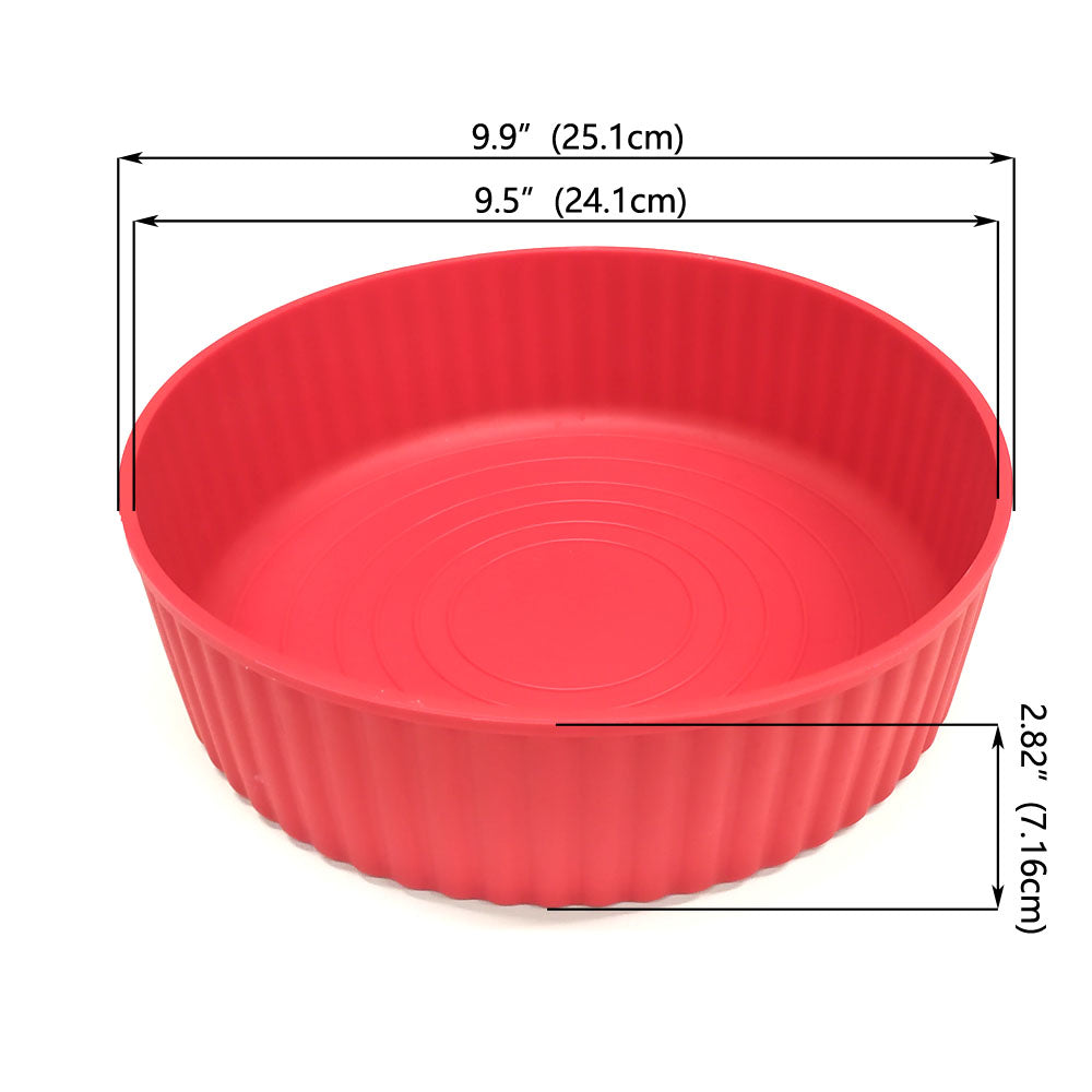 Webake 10-Inches Thick Round Silicone Cake Pans