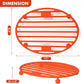 Webake Roasting Rack Oval Silicone 11x8 Inches Cooling Drying Rack Kitchen Cooking Rack for Baking Roasting Pan, Heat-Resistant Silicone Trivet