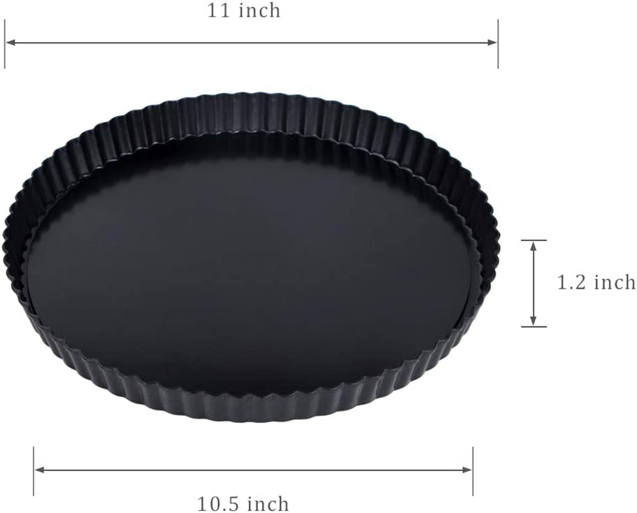 Webake 11 inch Removable Bottom Nonstick Tart Pie Pan