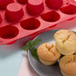 Webake 12 Cup Silicone Nonstick Muffin Tray Pan (2 Pack)