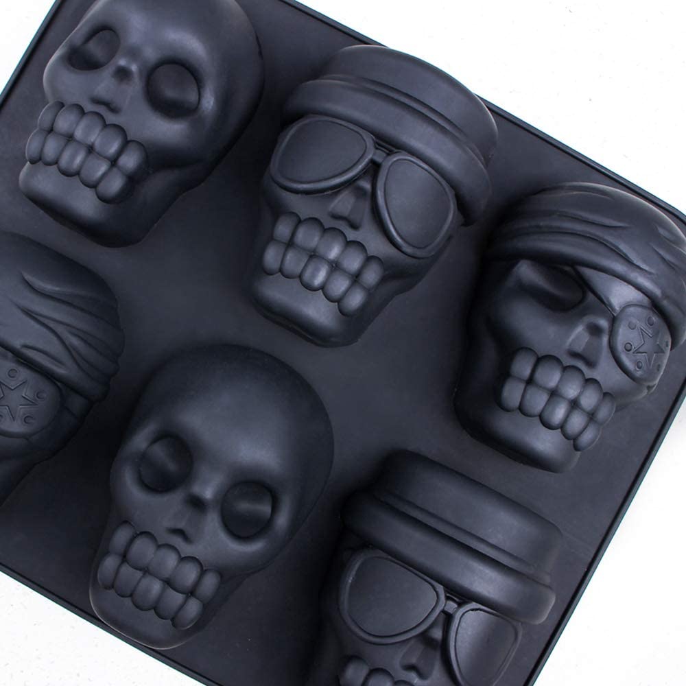 Webake Halloween Silicone Baking Skull Cake Pan