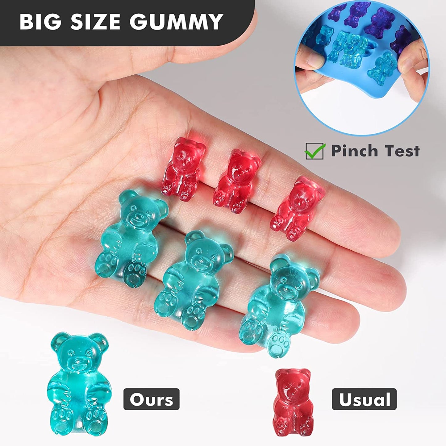 Gummy Bear Mold Candy Molds - Chocolate Molds Including Bears, Frogs, —  CHIMIYA