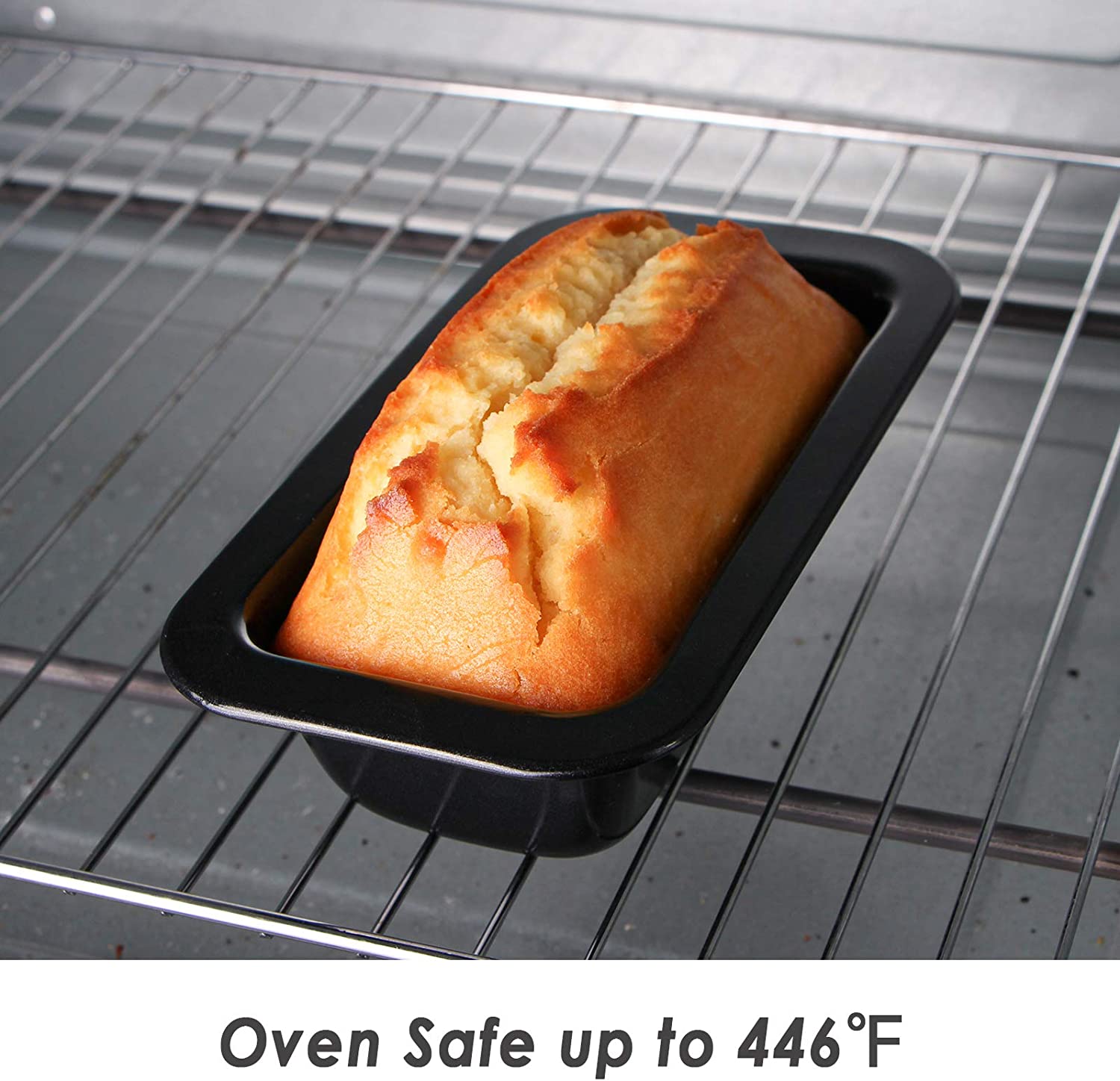HONGBAKE Mini Loaf Pan for Baking Bread, 6 x 3.3 x 2 In Nonstick