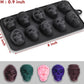 Webake Silicone Skull Jelly Crayon Candy Chocolate Mold (Pack of 2)