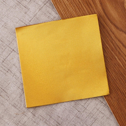 Webake Aluminium Golden Aluminium Foil 4 x 4 inch Square Wrapping Paper (100pcs)