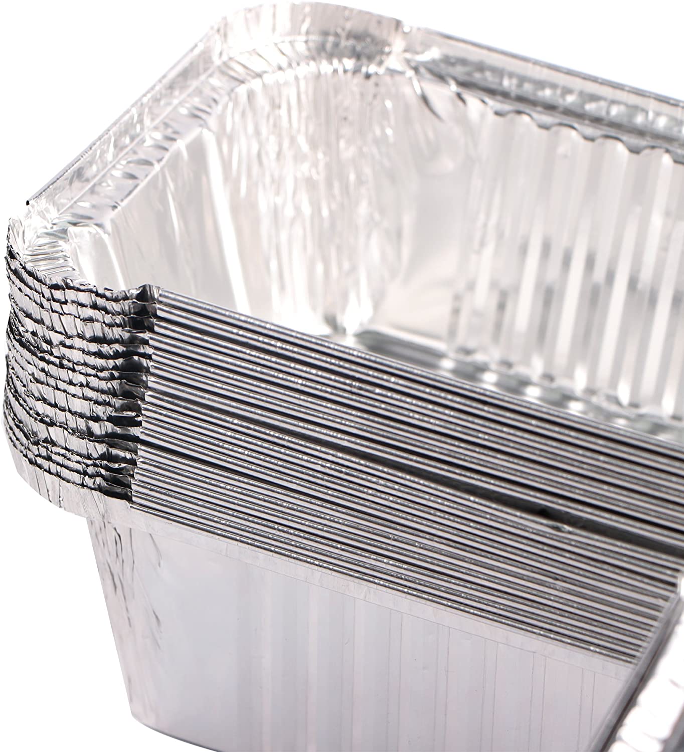 Webake 8.6 x 6.4 Aluminium Foil Disposable Aluminum Pans (25pcs)