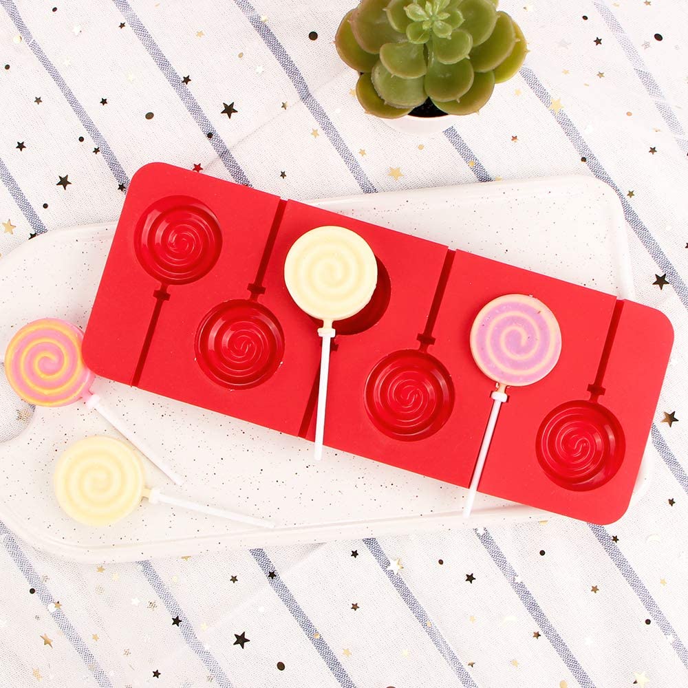 12 Cavities Round Silicone Mold for Lollipop Chocolate Hard Candy