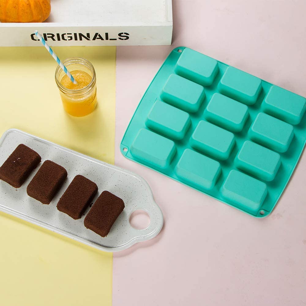Webake Mini Loaf Pan Silicone Baking Mold for Mini Loaf Cake and