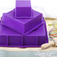Webake silicone square cake pan set 3 Tier Cake Layer Tin,9 Inch, 6 Inch, 3 Inch