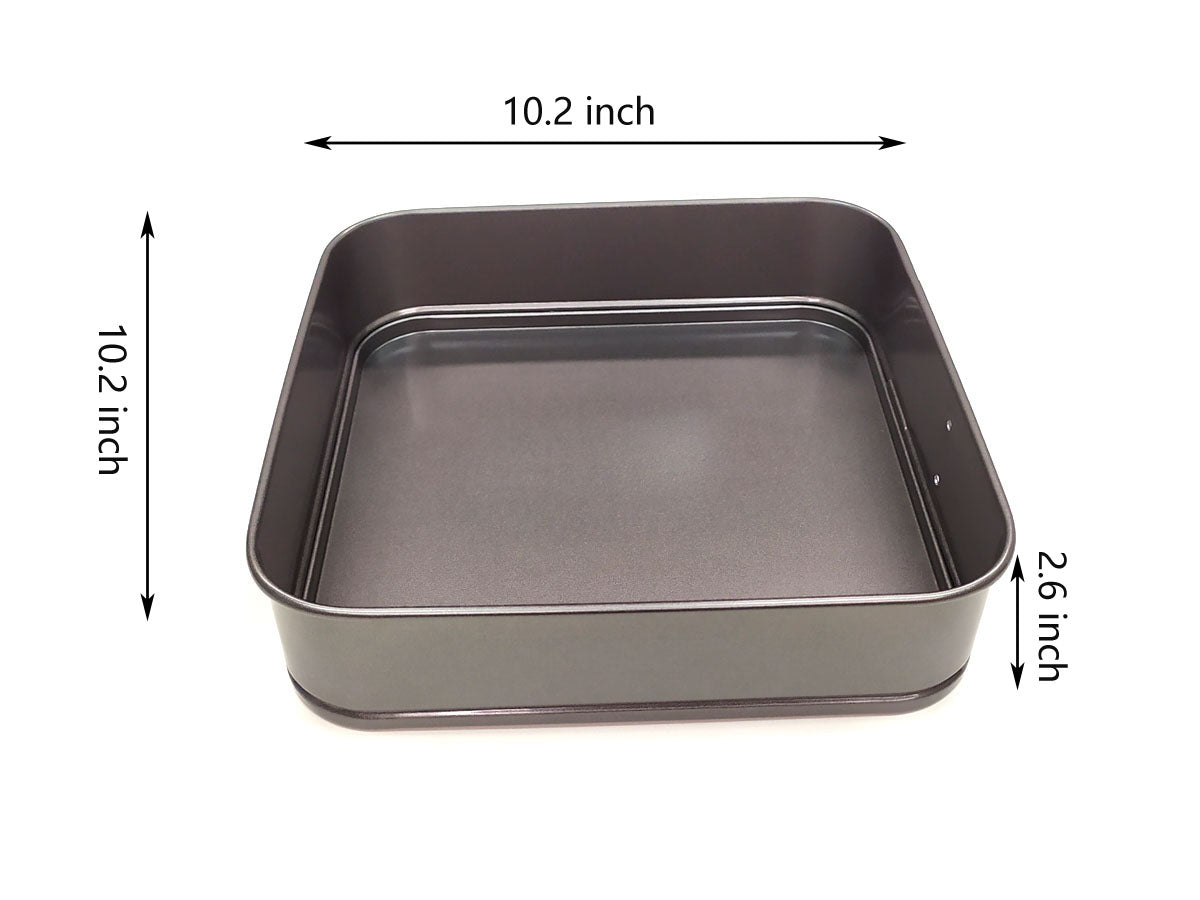 Webake 10 Inch Non-Stick Springform Pan Cheesecake with Removable Bottom
