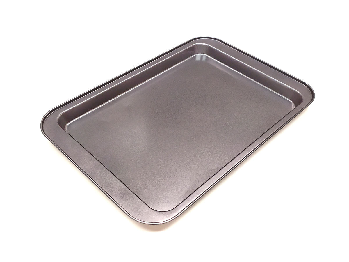 Webake 12.5x9 Inch Carbon Steel Non-Stick Pizza Pan for Oven