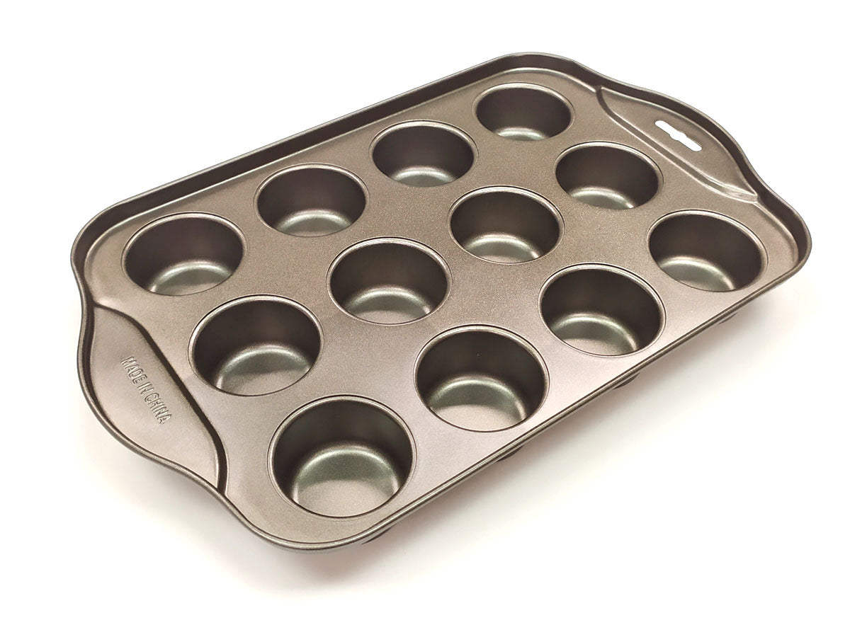 Webake 12 Cavity Steel Premium Non Stick Muffin Mold