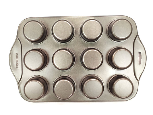 2 Pack Mini Muffin Cheesecake Pan with Removable Bottom, 12 Cavity Nonstick  Cupcake Pan