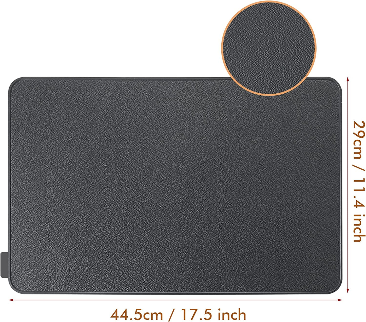 Webake 17.5 x 11.4 inch silicone heat resistant waterproof insulation washable table placemats,Set of 2