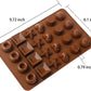 Webake 2 pack silicone hard candy chocolate molds tray 24 cavity for keto fat bomb and jello