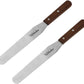 Webake 13 Inch stainless steel straight frosting cake icing spatula with wooden handle,Set of 2