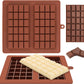 Webake 4 Ounce Silicone Break-Apart Chocolate Energy Bar Mold (2 Pack)