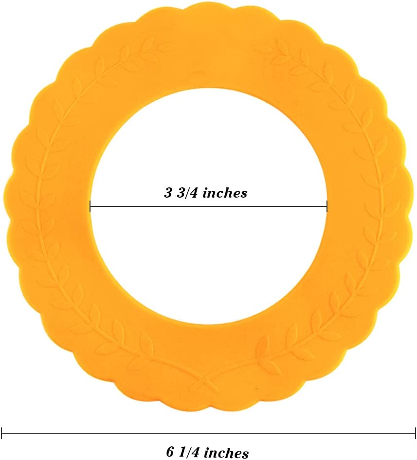 Webake 4 Pack 5"-6" Mini Silicone Pie Crust Protector Shield,BPA Free