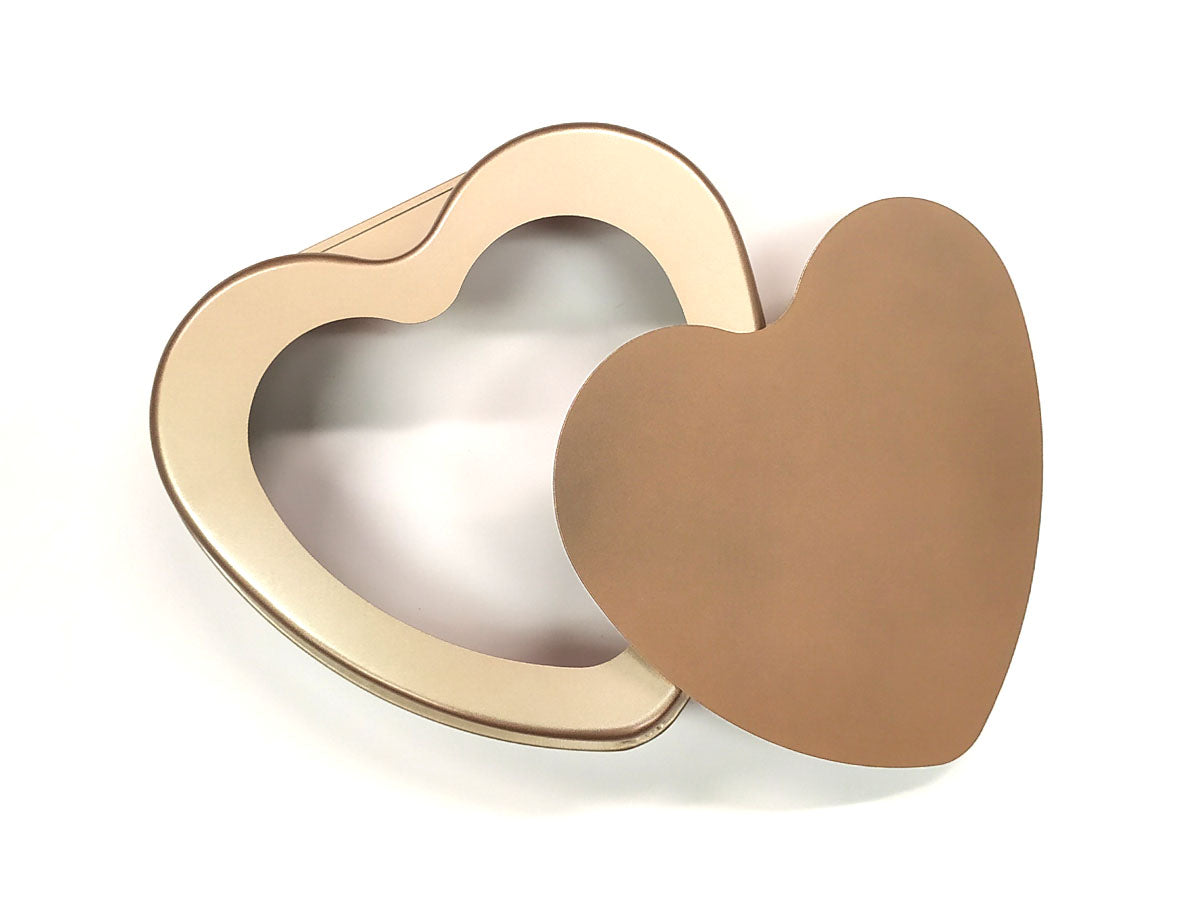 Webake 8 Inch Heart Steel Removable Bottom Mini Heart Shaped Tart Pan