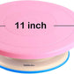 Webake Cake Turntable Non-Slip Rubber Band 11 Inch Rotating Cake Decorating Stand