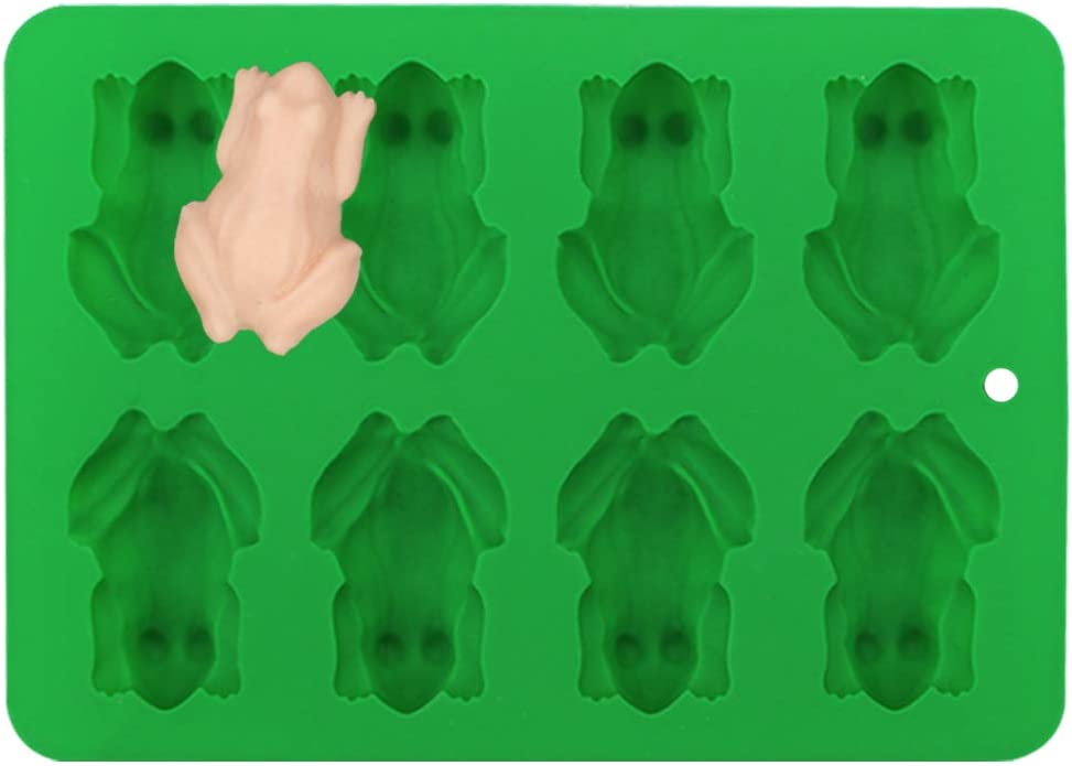 Webake Green Silicone Chocolate Frog Molds Candy Mold 2 Pack