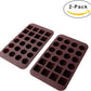Webake Chocolate Molds Silicone Candy Molds for Gummy, Keto Fat Bombs,Pack of 2