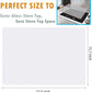 Webake 23.6" x 15.7" nonstick heat resistant silicone counter top protector clear desk mat (White)