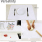 Webake 23.6" x 15.7" nonstick heat resistant countertop large pastry silicone mat (White)