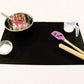 Webake 23.6" x 15.7" nonstick heat resistant silicone counter top protector clear desk mat (Black)