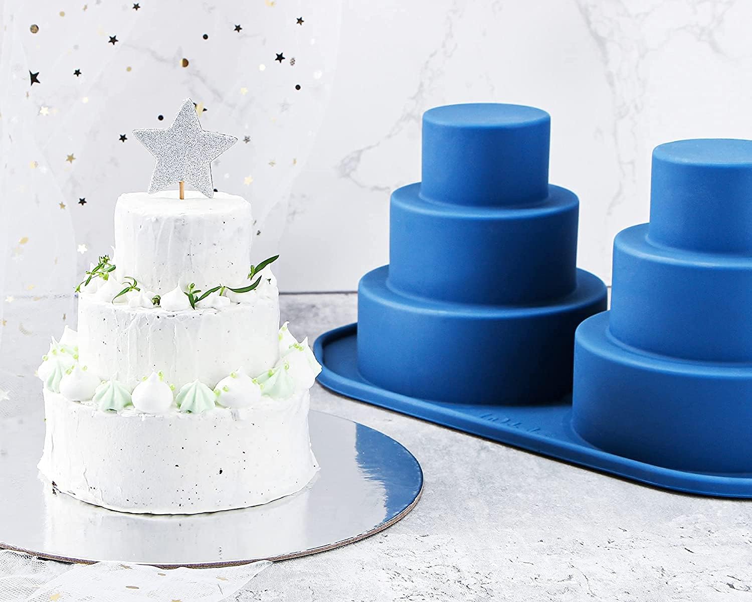 Mini wedding cake outlet pans