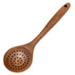 Webake Non Stick Wooden Kitchen Utensils Filter Spoon