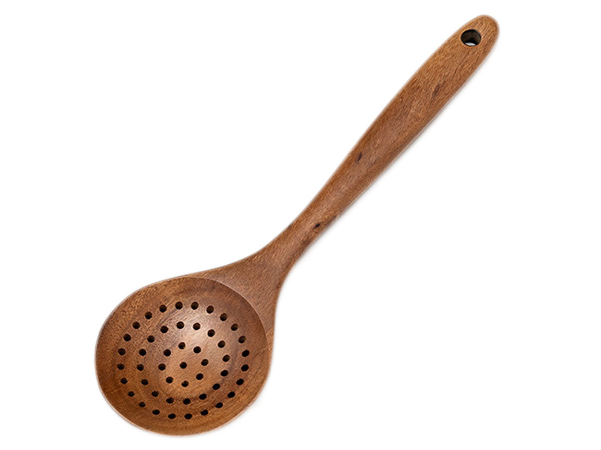 Webake Non Stick Wooden Kitchen Utensils Filter Spoon