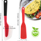 Webake omelette heat resistant non stick silicone long crep spatula,Set of 2
