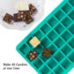 Webake Silicone 40-Cavity Caramel Peanut Butter Fudge Square Chocolate Mould